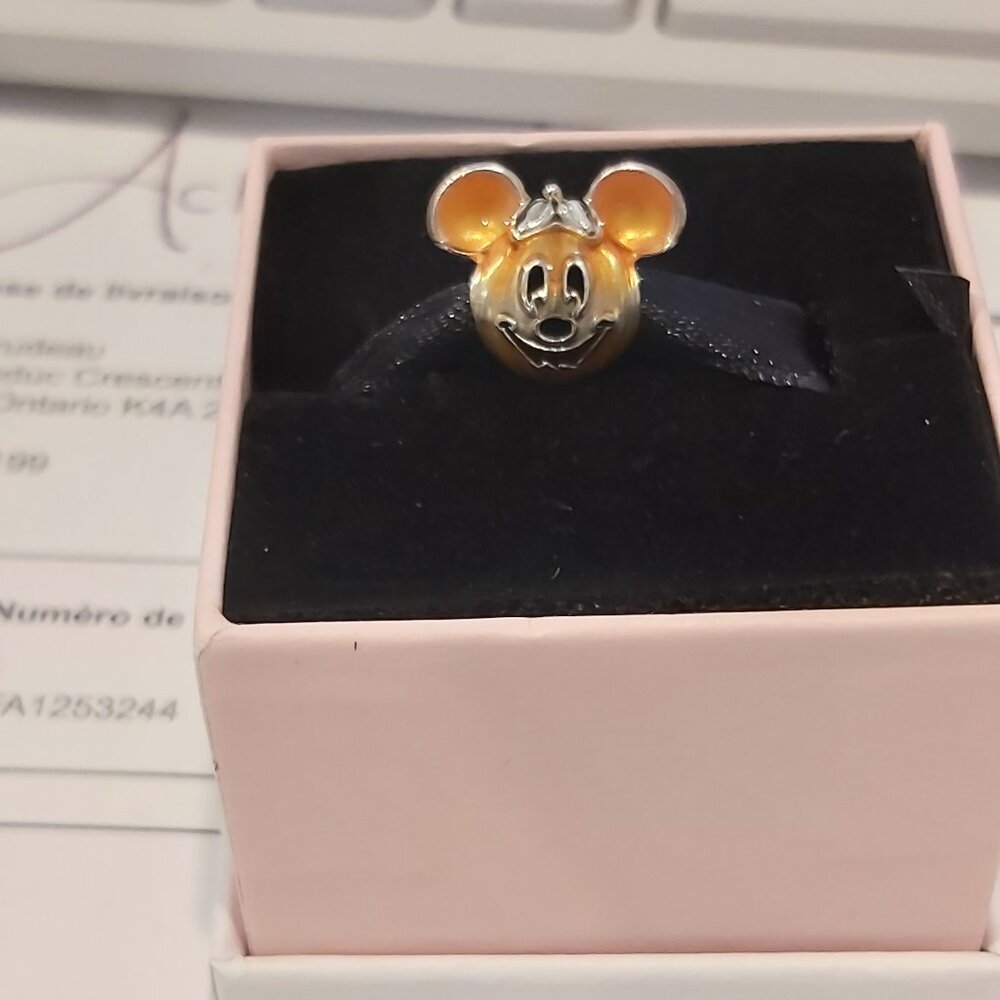 Authentic Pandora Sterling Silver Disney Mickey Mouse Pumpkin 799599C01